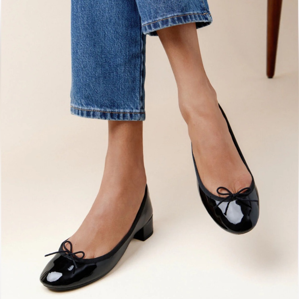 Repetto Camille Pommard Red Ballet Flats - rubber sole